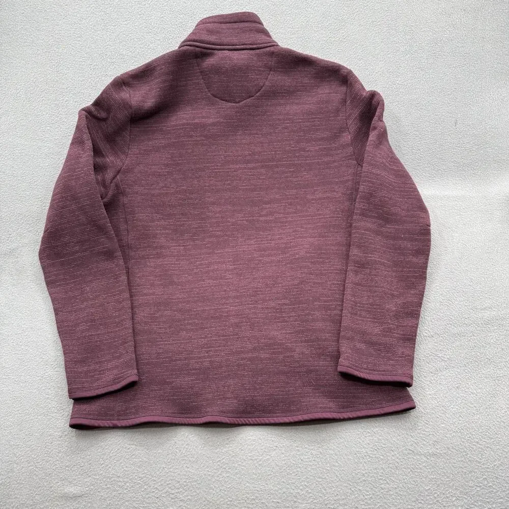 UNTUCKit Kezoh Jacket Mens Large Purple Full Zip‎ Fleece Polyester Casual